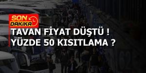 Otobüs Bilet Fiyatları Düştü! Ancak Yüzde 50 Kısıtlama ?