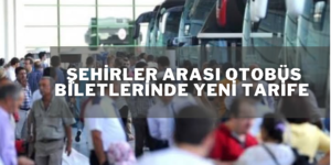 Şehirler arası Otobüs Biletlerine Düzenleme