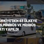 2021 Otobüs Minibüs Midibüs İhracatı 1 Milyar 266 Milyon 255 Bin Dolar Oldu