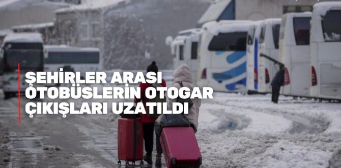İstanbul da Şehirler arası Ulaşıma Kar Engeli
