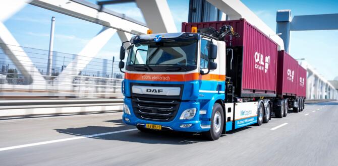 Yeni DAF CF Electrikli 25 Metrelik Kamyon Ylalra Çıkıyor