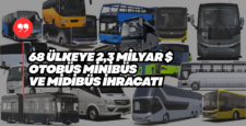 Türkiye : Otobüs Midibüs Minibüs İhracatlar Ocak Eylül 2025 Raporu