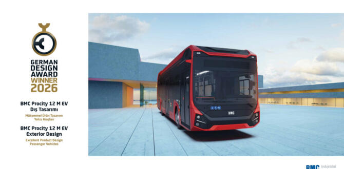 BMC’YE GERMAN DESIGN AWARD 2026’DAN ÇİFTE TASARIM ÖDÜLÜ